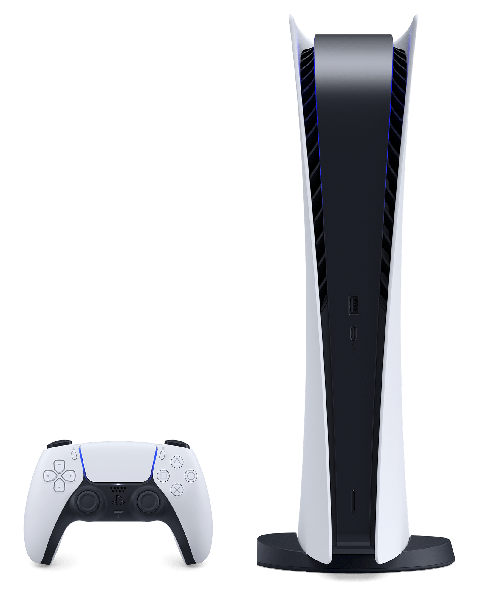 PlayStation 5 PS5 digital edition with dualsense front - Playstation Store
