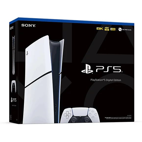 PS5 Slim Digital Edition Console Box Package